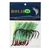Holiday Flasher Beak Hooks 7/0 Green Qty 8