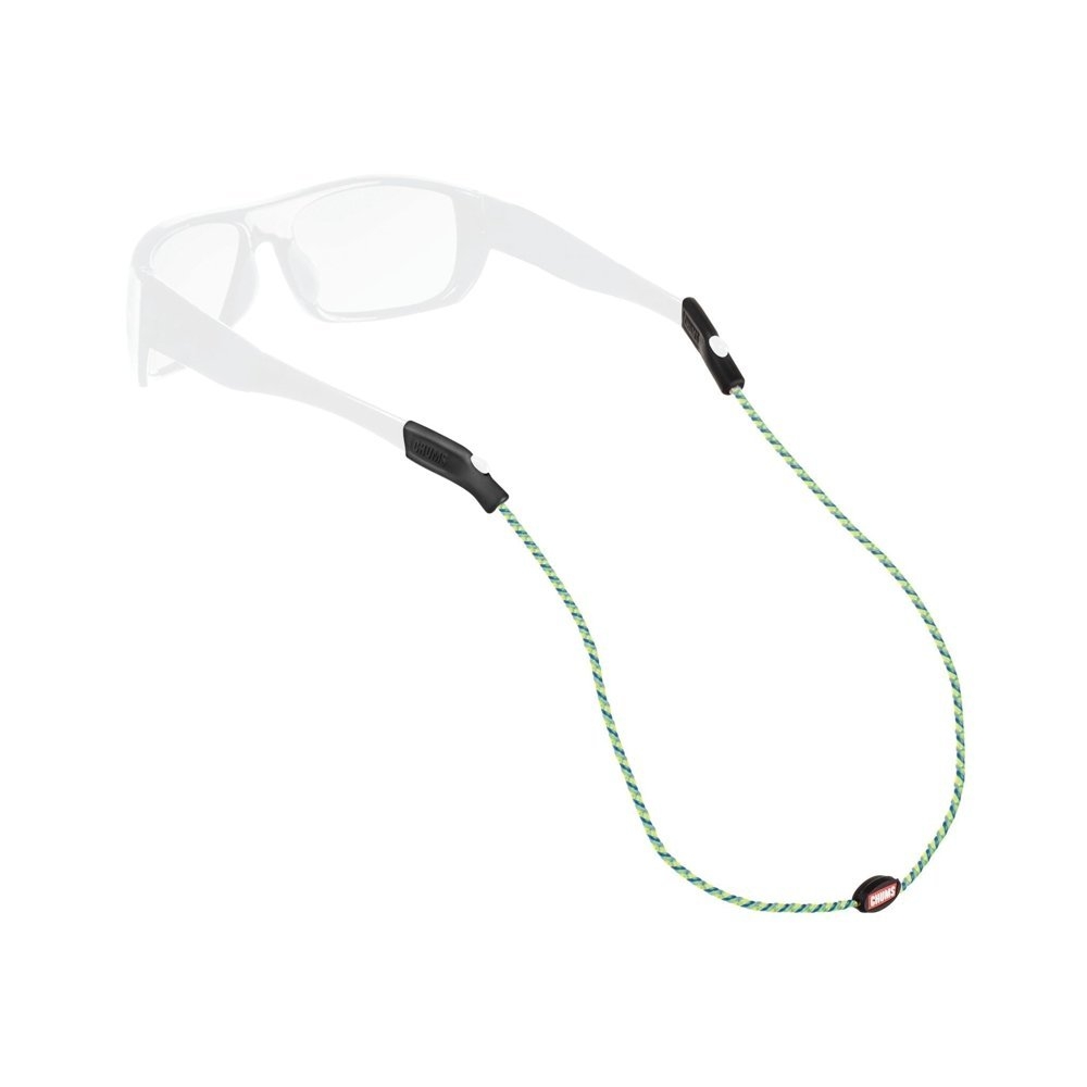 Chums Mariner Fishing Line Sunglass Strap Navy/Neon Green