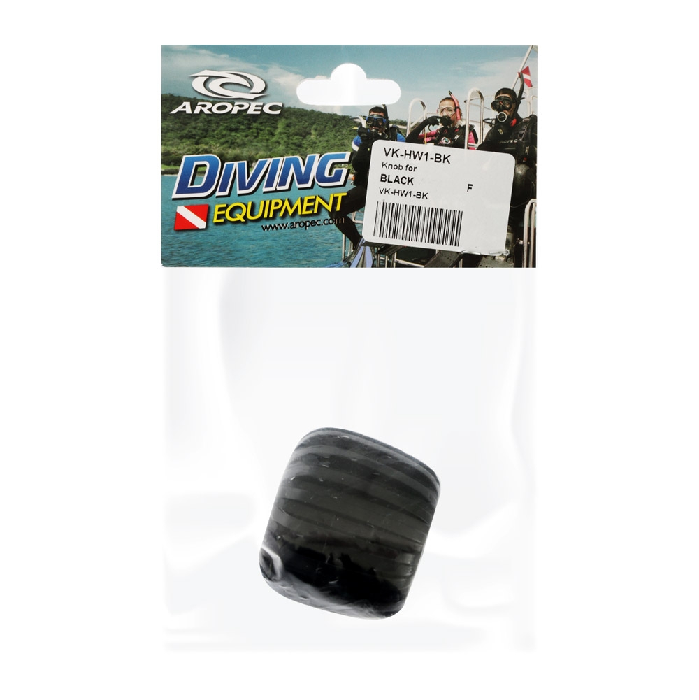 Aropec Knob for Dive Tank Valve 22.9mm Black