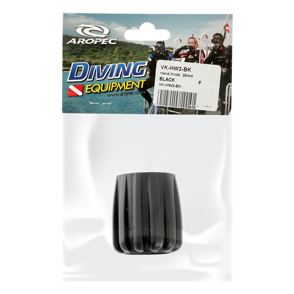 Aropec Hand Knob for Dive Tank Valve 26.9mm Black