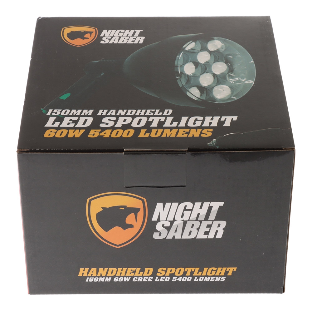 Night Saber 5400lm Corded Handheld LED Spotlight