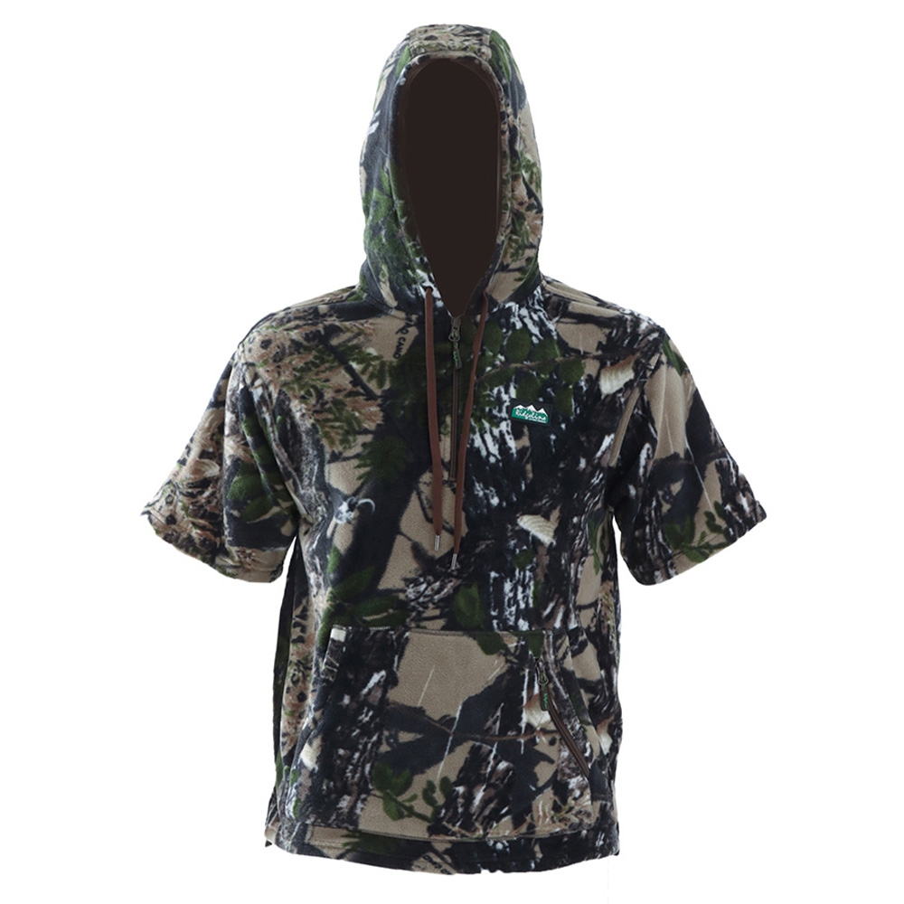 Ridgeline Ballistic Short Sleeve Fleece Hoodie Buffalo Camo XS
