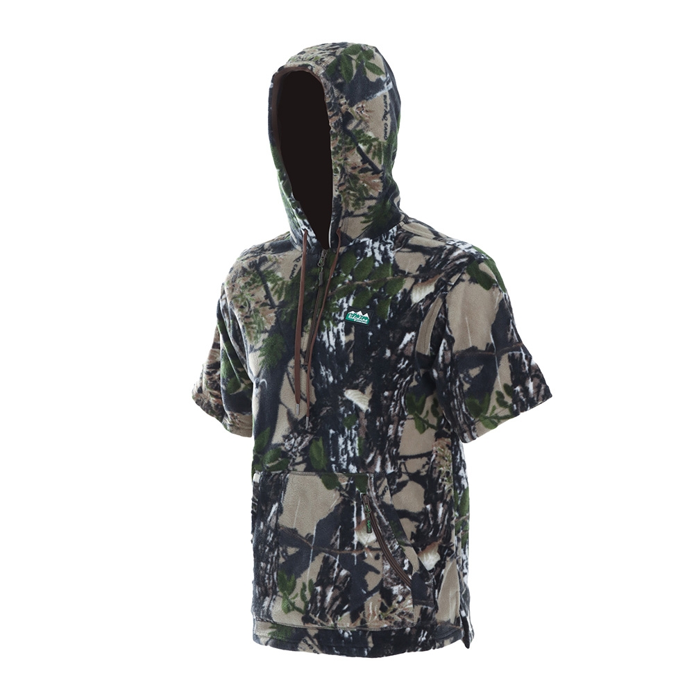 Ridgeline Ballistic Short Sleeve Fleece Hoodie Buffalo Camo XS
