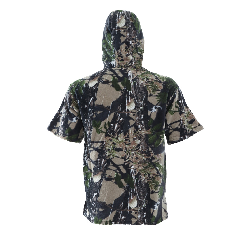 Ridgeline Ballistic Short Sleeve Fleece Hoodie Buffalo Camo Small