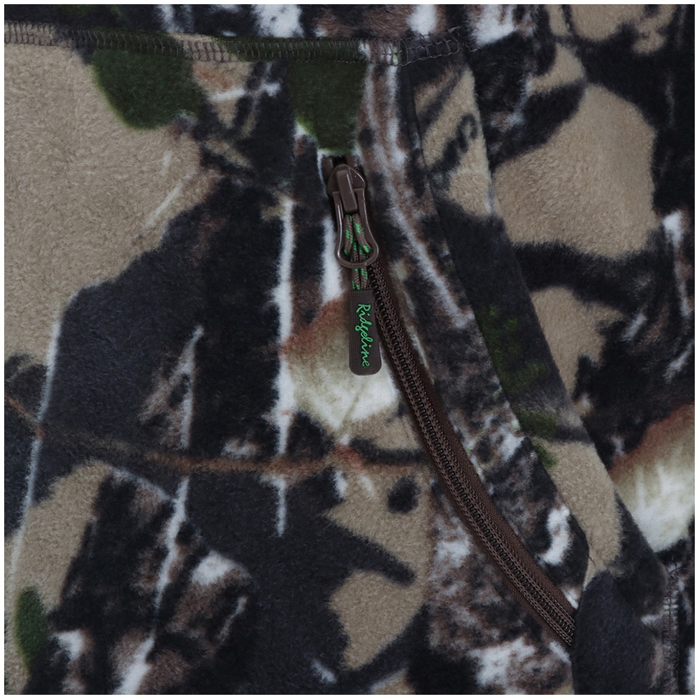Ridgeline Ballistic Short Sleeve Fleece Hoodie Buffalo Camo Small