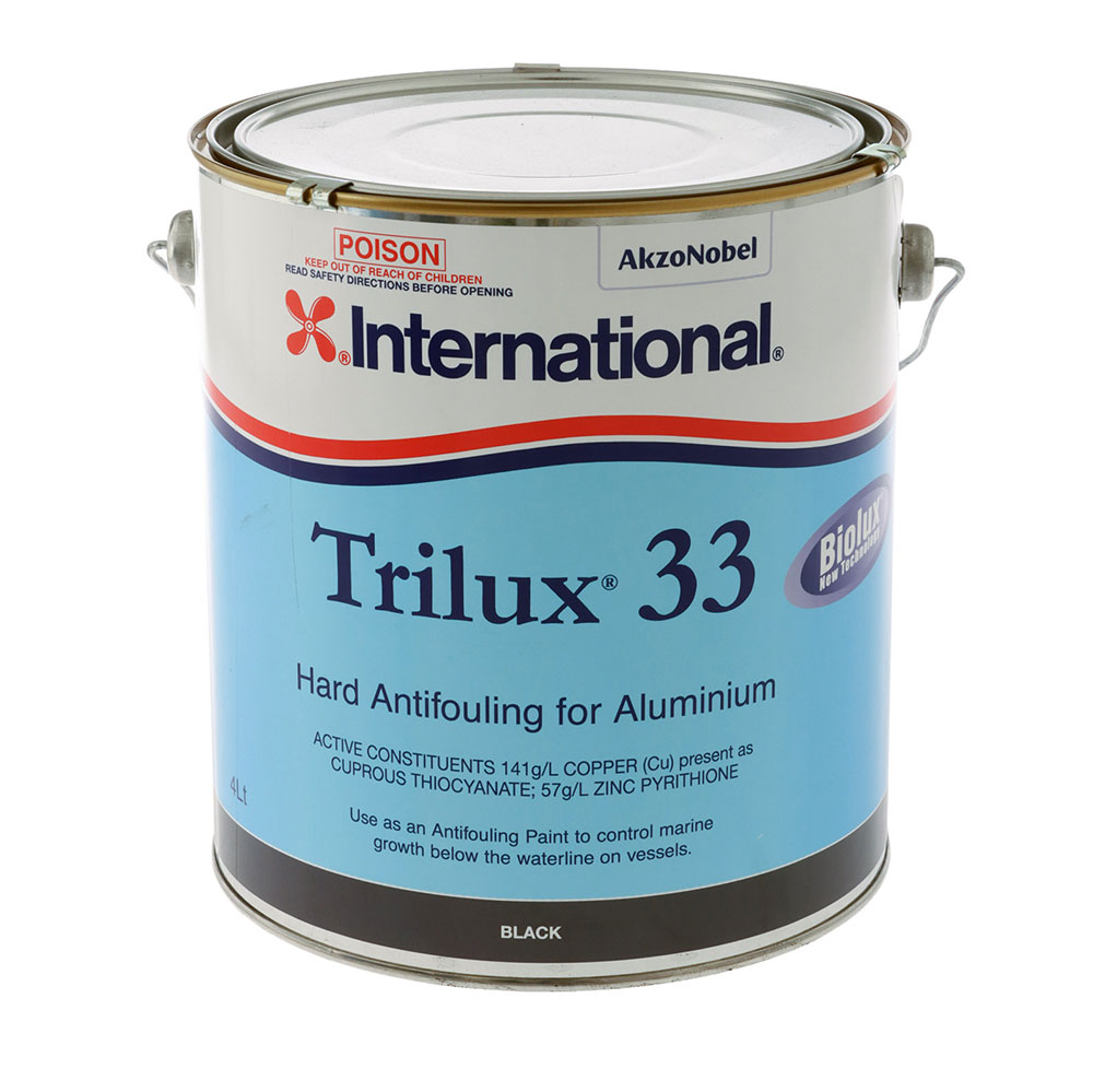 International Trilux 33 Antifouling Boat Paint with Biolux Black 4L