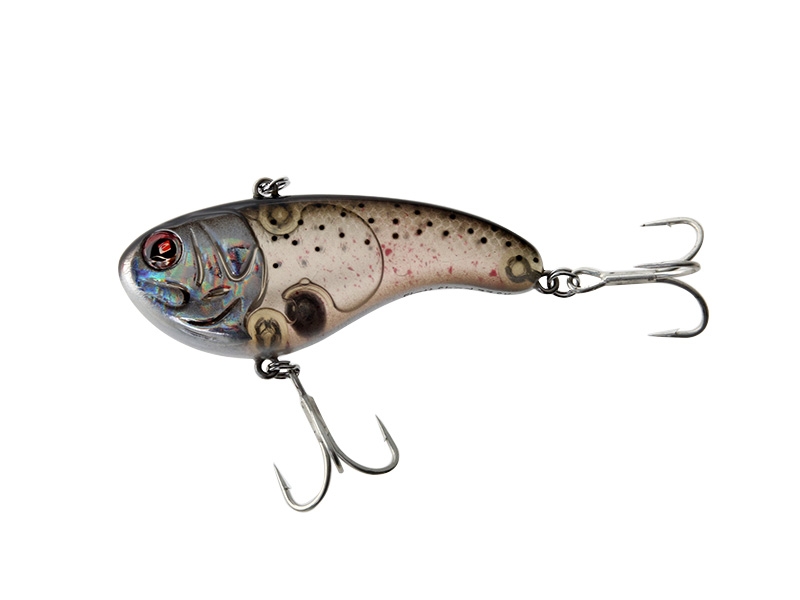 Sebile Flatt Shad Vibrating Crankbait Lure 77mm Blood Red Dark