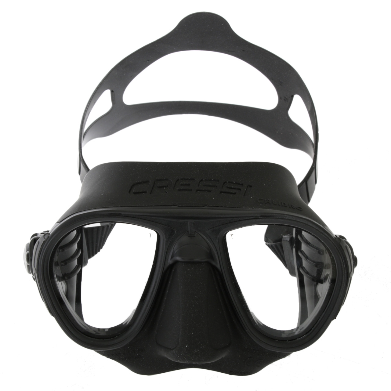 Cressi Calibro Corsica Adult Dive Mask and Snorkel Set Black