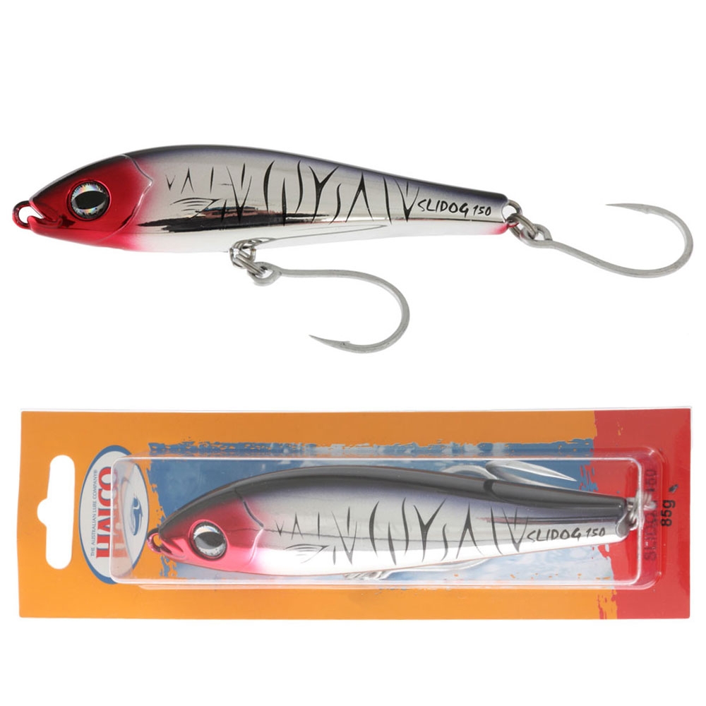 Halco Slidog 150 Stickbait 150mm 85g Chrome Tiger