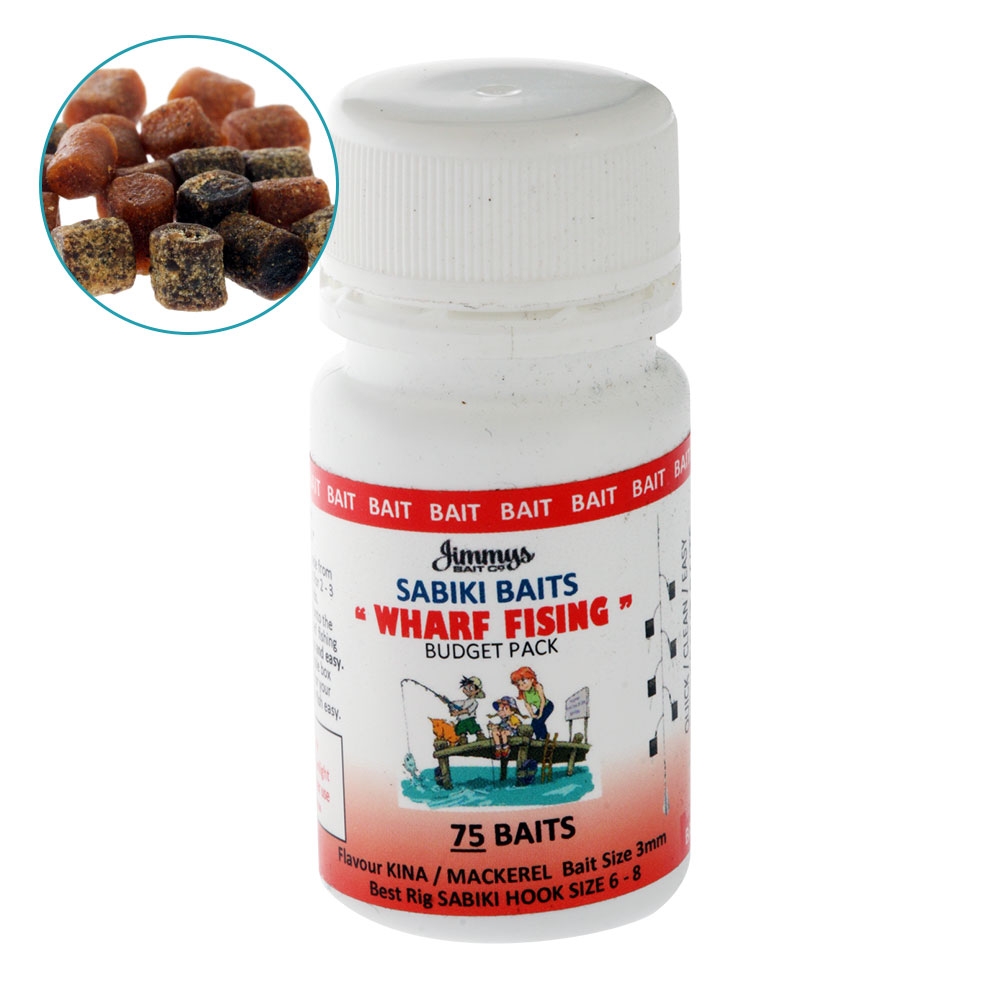 Jimmys Sabiki Baits for Wharf Fishing Budget Pack 3mm x 75 Baits