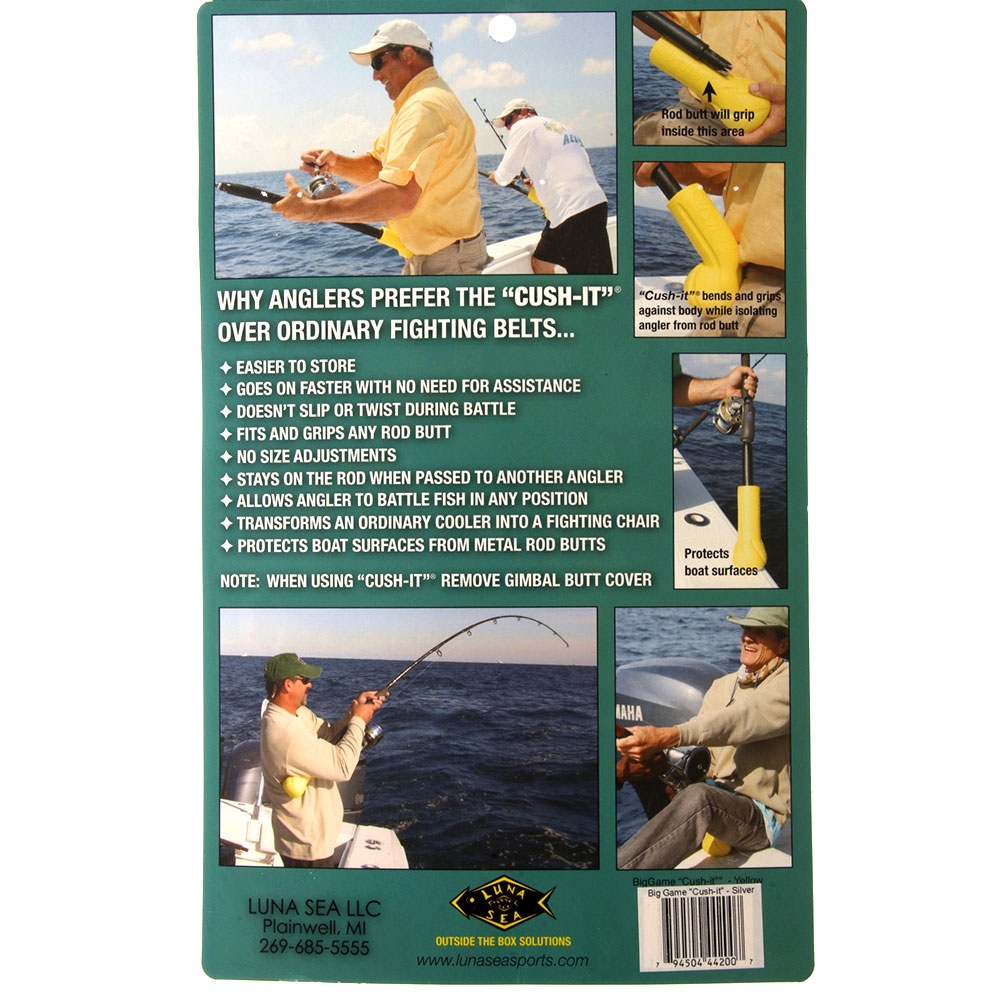 Cush-it Rod Butt Cushion Big Game Large Silver
