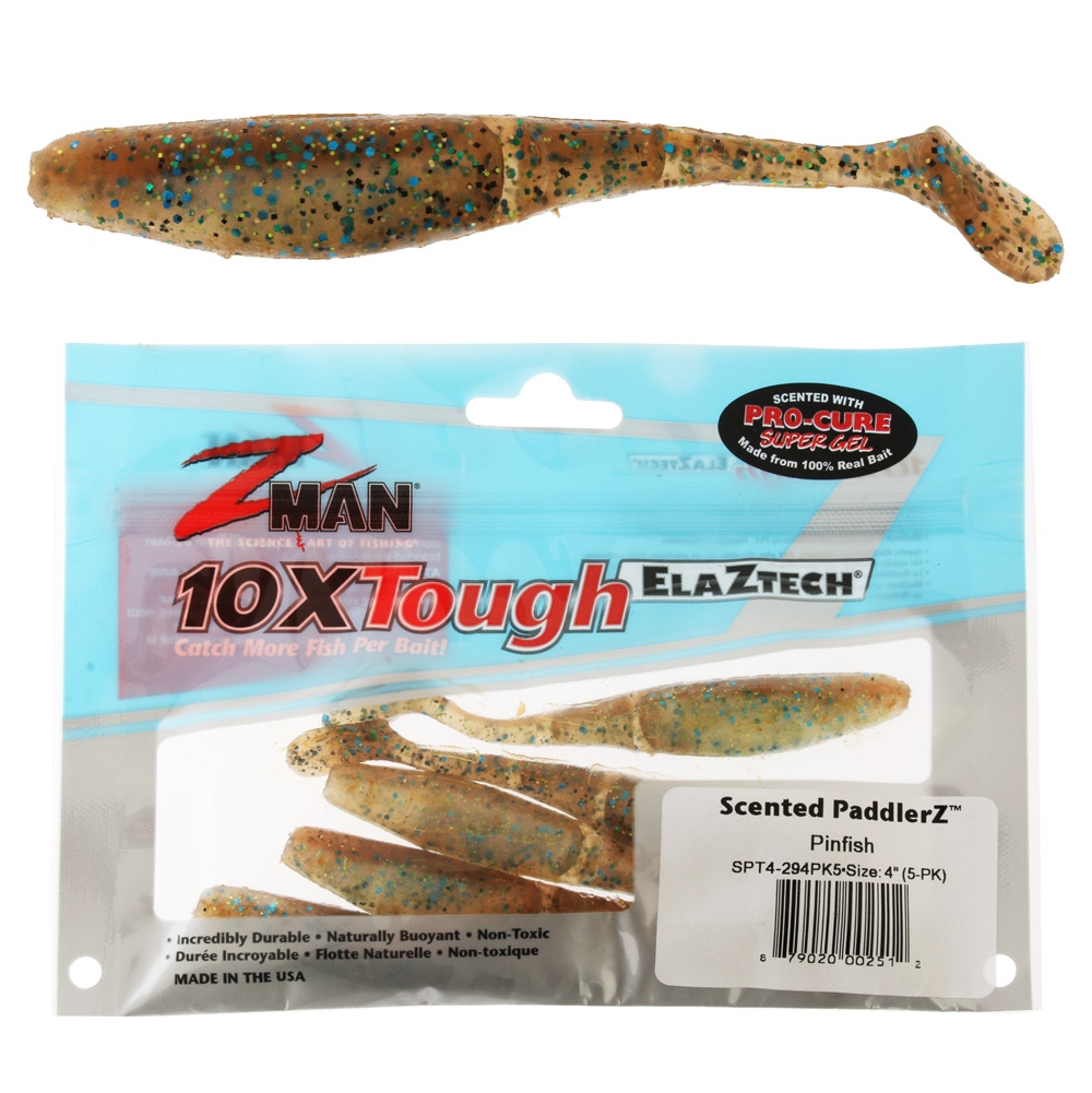 Z-Man PaddlerZ Scented Soft Bait 10cm Pinfish