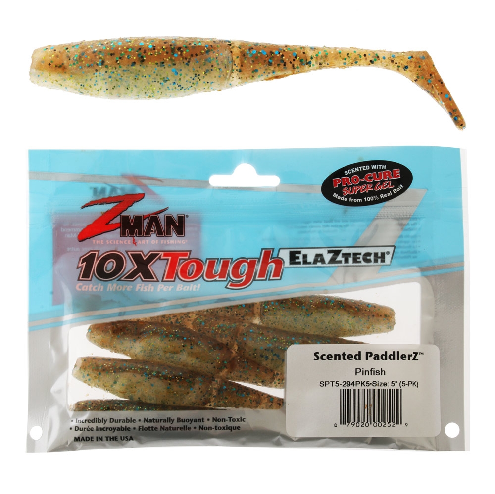 Z-Man PaddlerZ Scented Soft Bait 12.7cm Pinfish