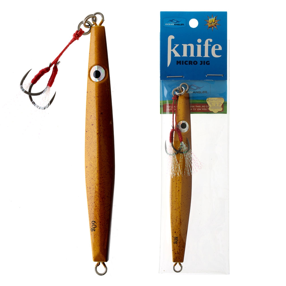 Ocean Angler Knife Micro Jig 80g Bruised Banana