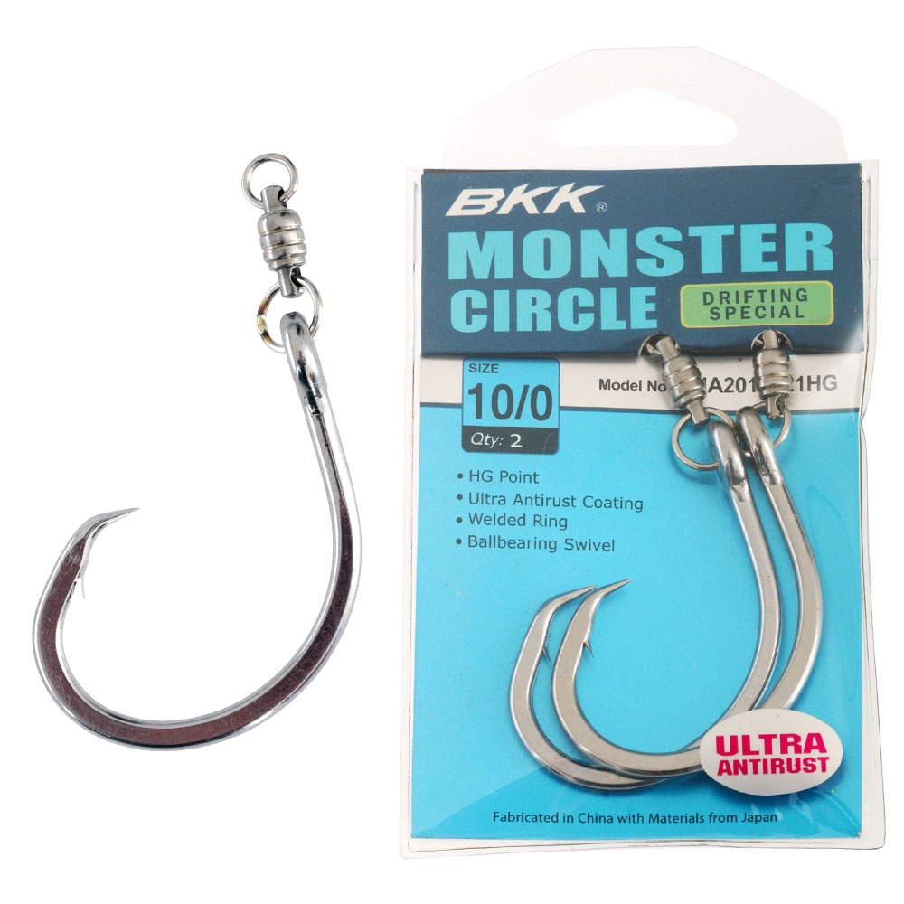 BKK Monster Circle Hooks Drifting Special 10/0 Qty 2
