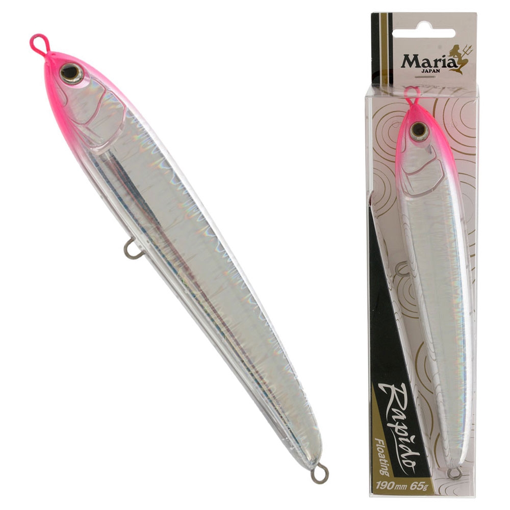 Maria Rapido Floating Stickbait 190mm 65g Silver Pink