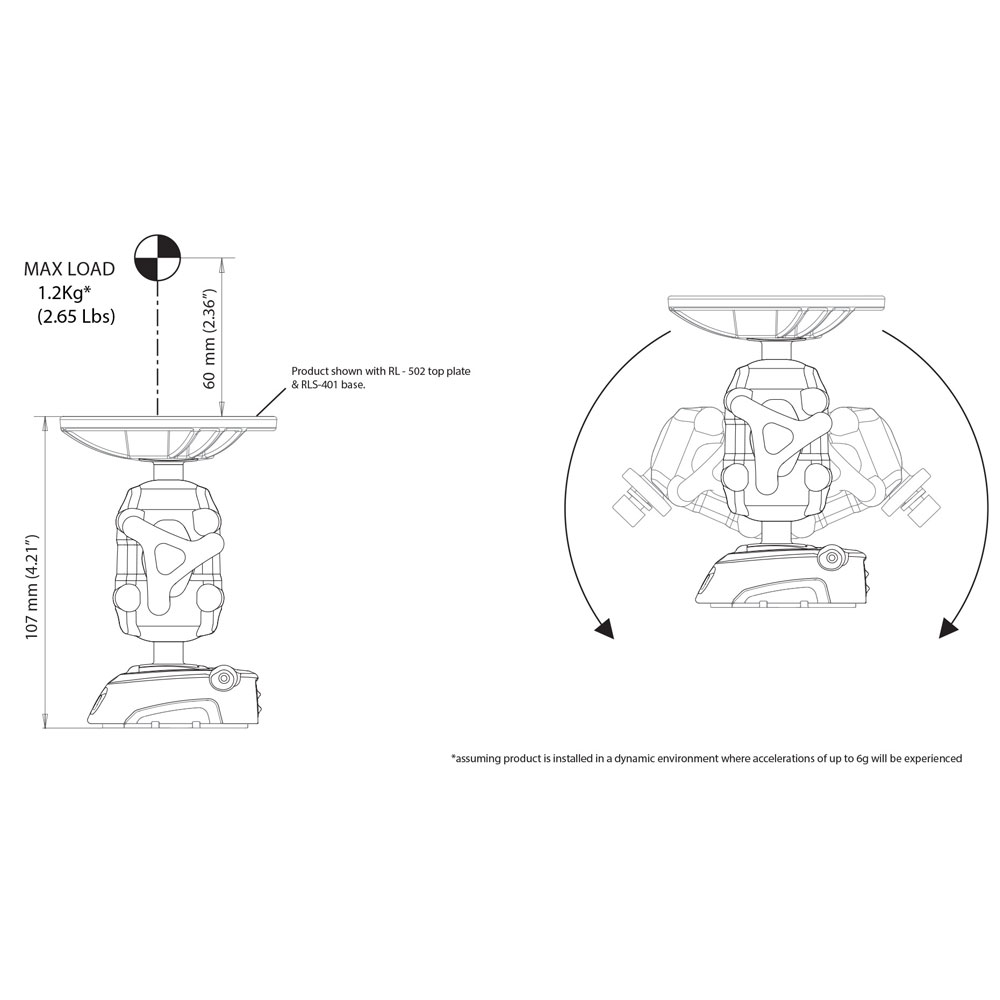 Scanstrut ROKK Mini Adjustable Body