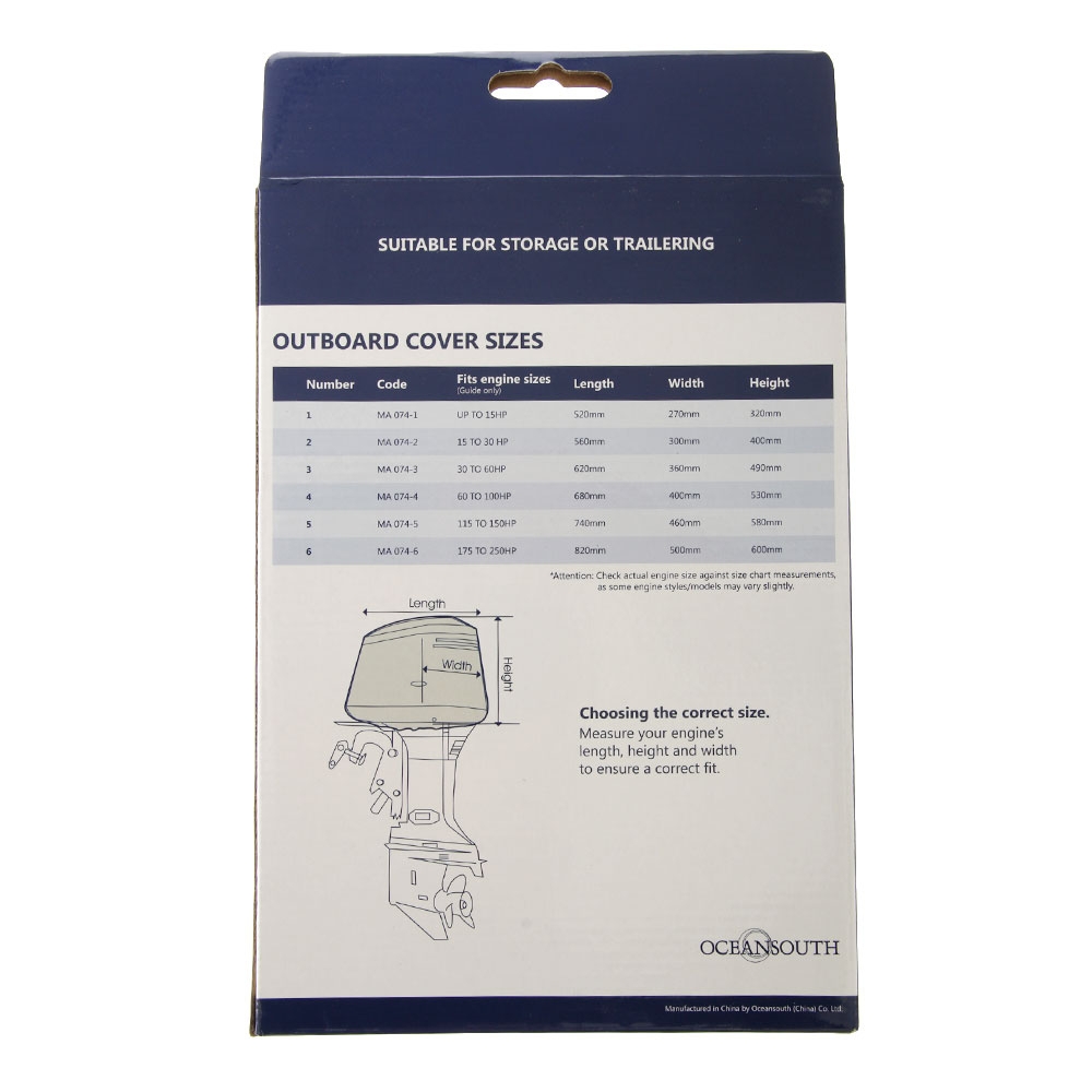 Oceansouth Universal Half Outboard Cover