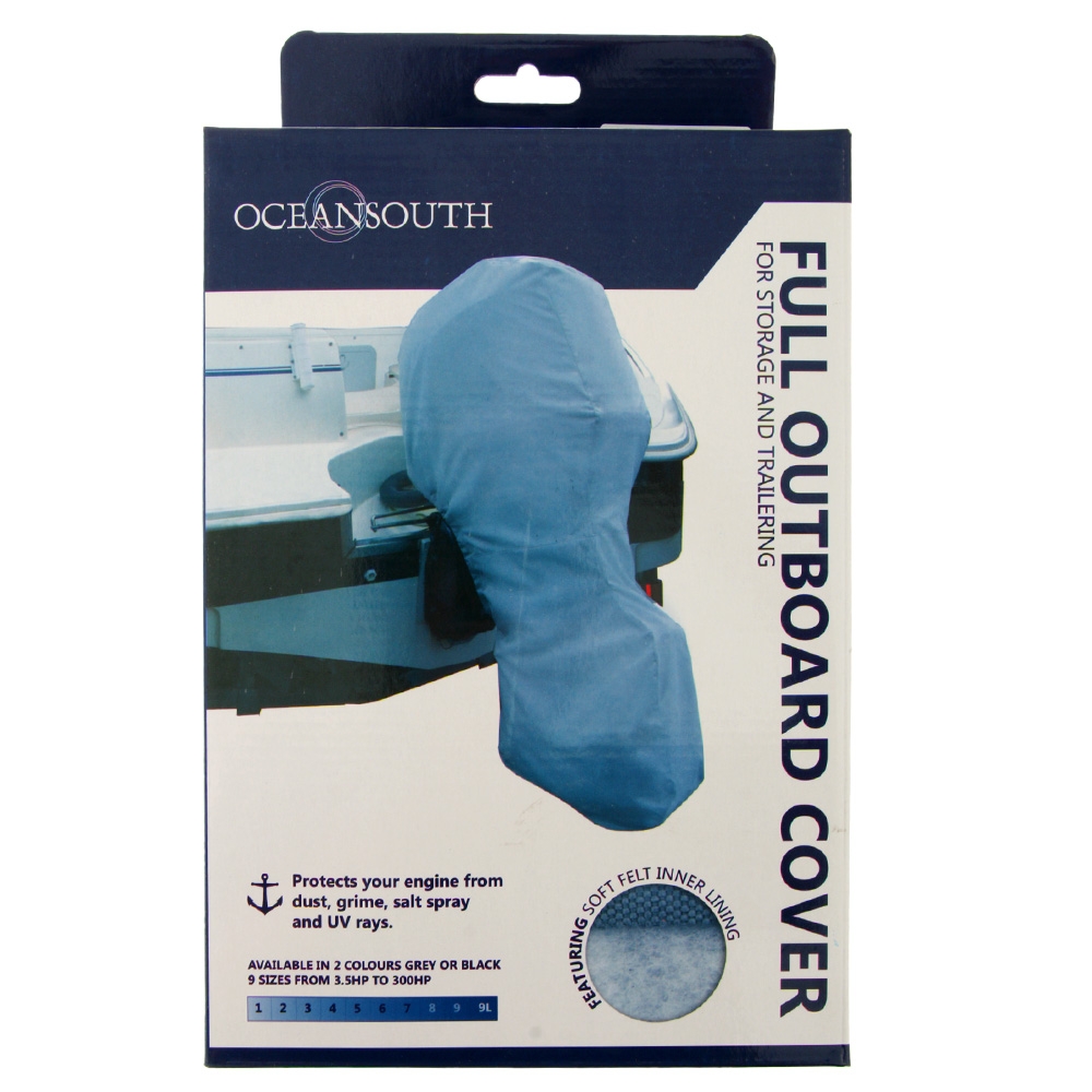 Oceansouth Universal Full Outboard Cover fits Engines 70HP-150HP