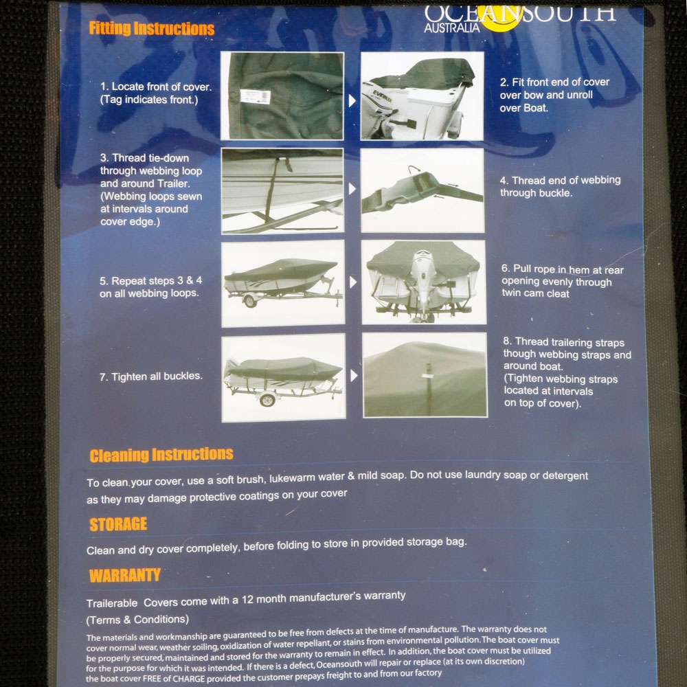 Oceansouth Cabin Cruiser Boat Cover