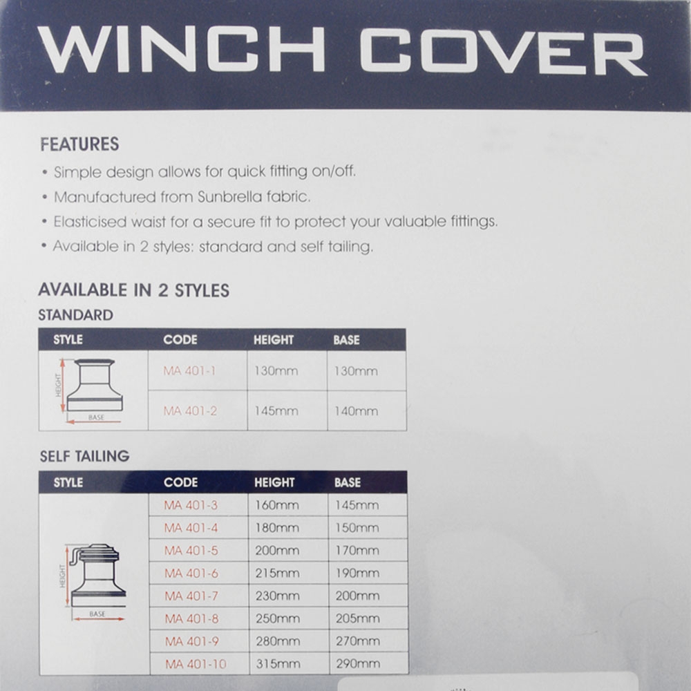 Oceansouth Self Tailing Winch Cover