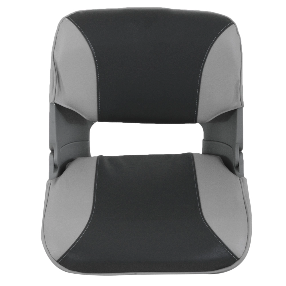 Oceansouth Upholstered Folding Skipper Boat Seat 3-Panel Grey/Charcoal Oceansouth Upholstered Folding Skipper Boat Seat 3-Panel Grey/Charcoal