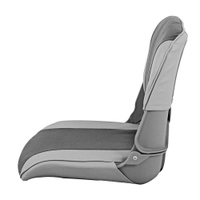 Oceansouth Upholstered Folding Skipper Boat Seat 3-Panel Grey/Charcoal Thumbnail Oceansouth Upholstered Folding Skipper Boat Seat 3-Panel Grey/Charcoal