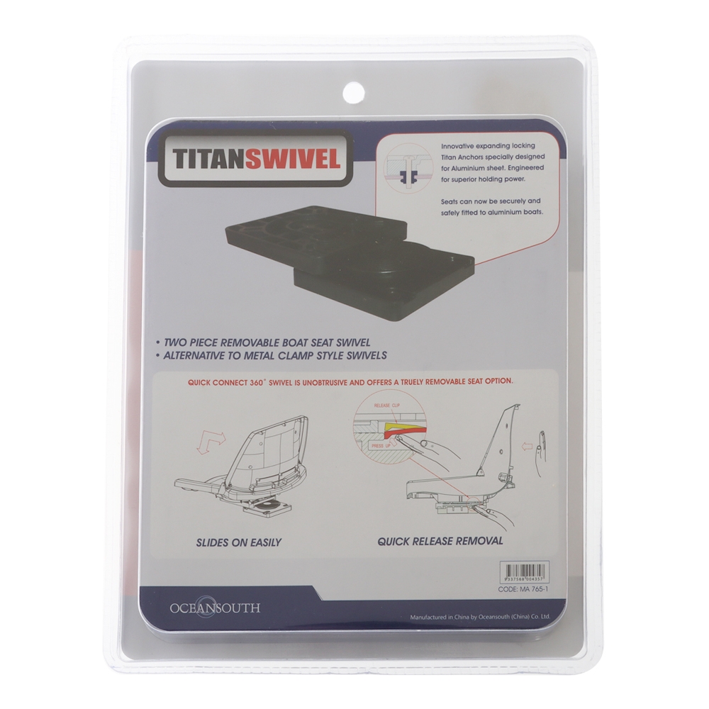 Oceansouth Titan Boat Seat Swivel Complete Kit - Returned unit, missing packaging