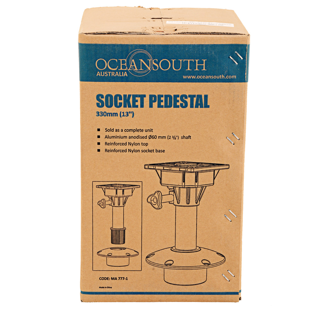 Oceansouth Socket Boat Seat Pedestal with Swivel Top 330mm