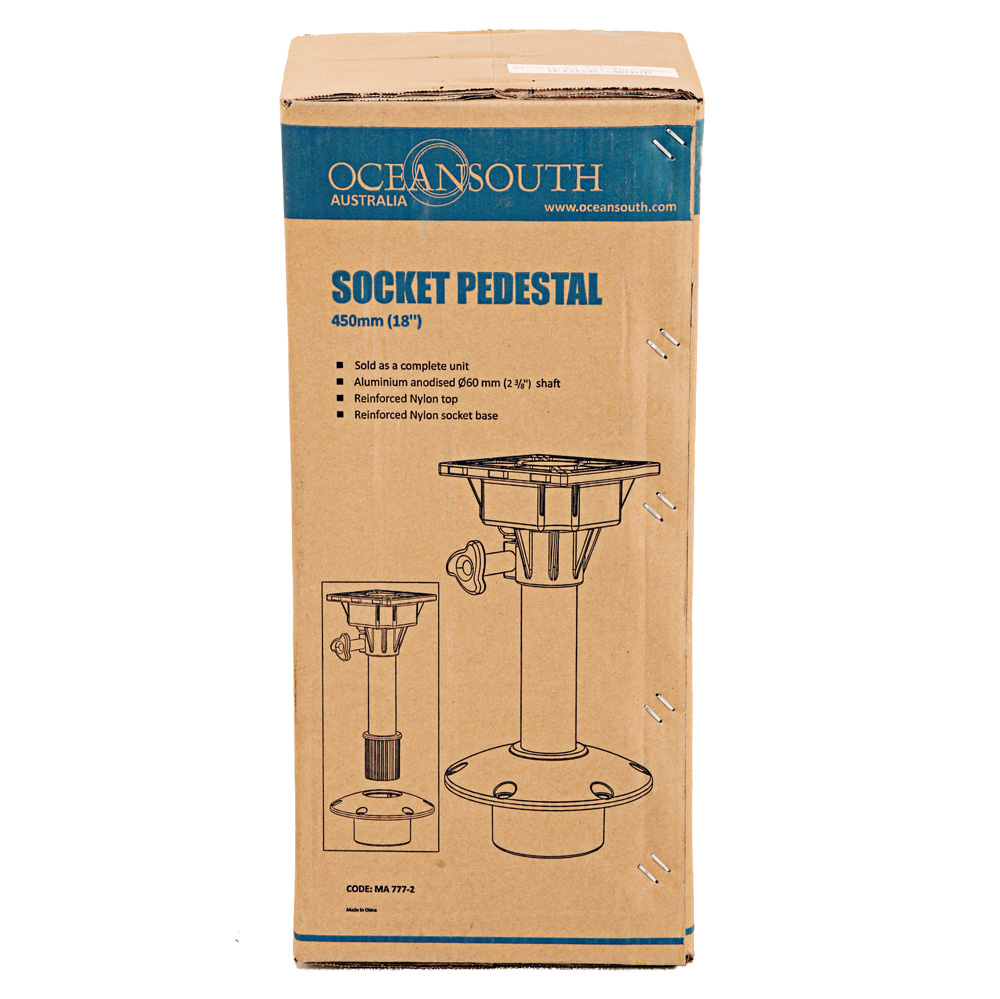 Oceansouth Socket Boat Seat Pedestal with Swivel Top 450mm