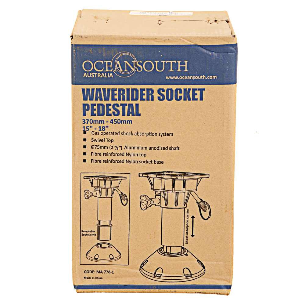 Oceansouth Waverider Socket Boat Seat Pedestal 370mm - 450 mm
