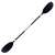 Oceansouth Asymmetric Split Shaft Kayak Paddle 2.17m 2pc Black