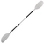 Oceansouth Asymmetric Fixed Shaft Kayak Paddle 2.17m 1pc White