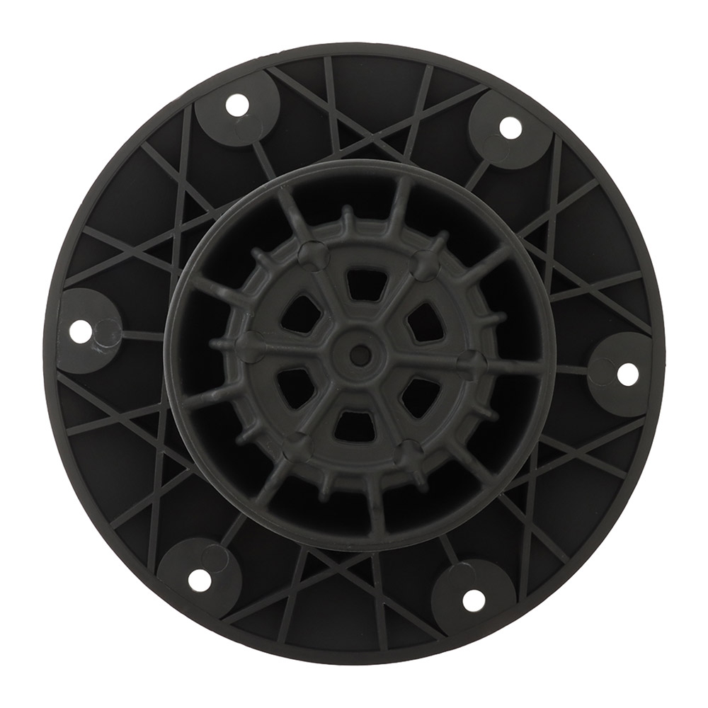 Oceansouth Boat Pedestal Socket Base with Cap Nylon Black