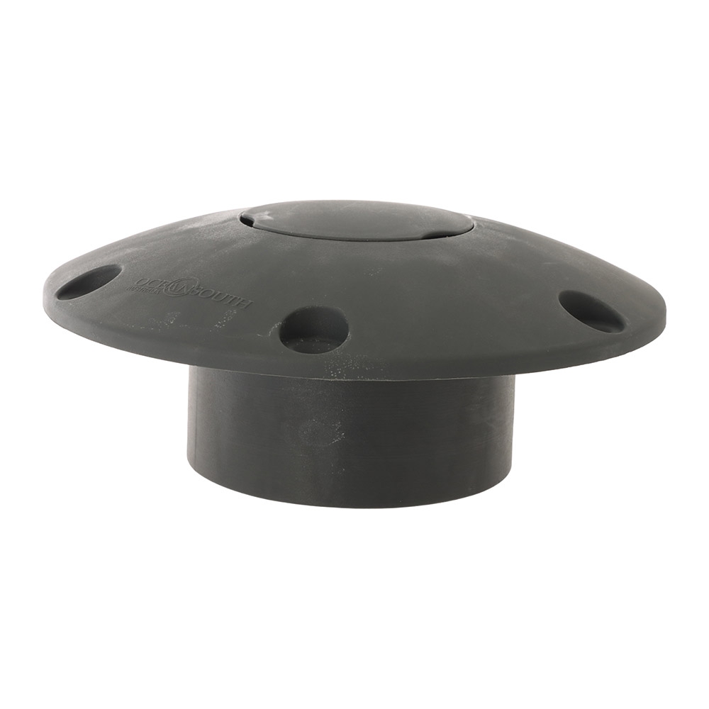 Oceansouth Boat Pedestal Socket Base with Cap Nylon Black