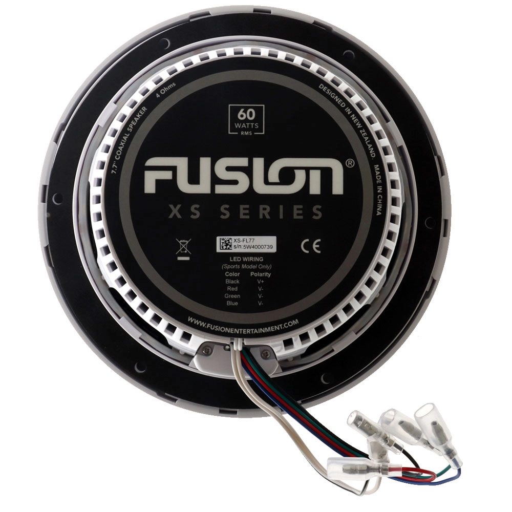 Fusion XS-FL77SPGW XS Series Sports LED Marine Speakers 7.7in 240W Fusion XS-FL77SPGW XS Series Sports LED Marine Speakers 7.7in 240W