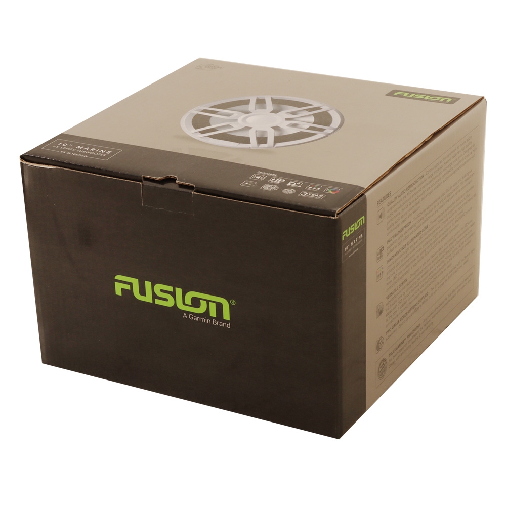 Fusion XS-SL10SPGW XS Series Sports LED Marine Subwoofer 10in 600W