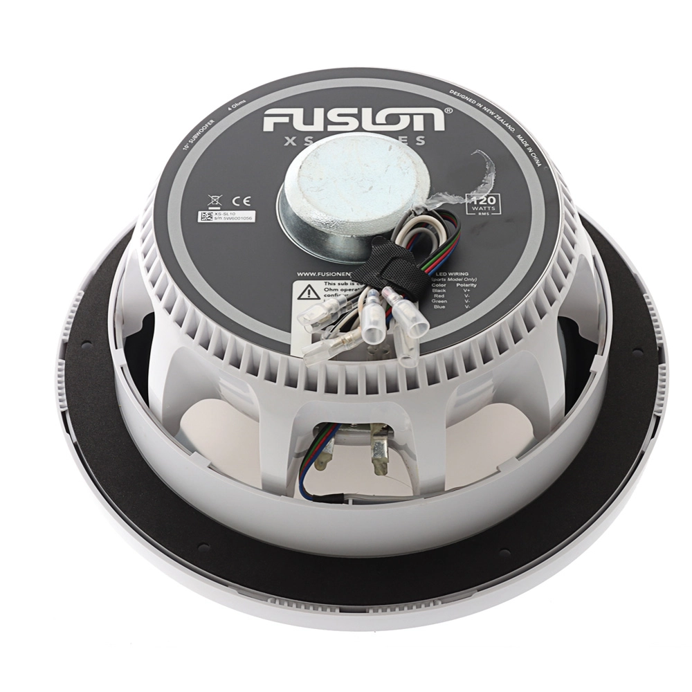 Fusion XS-SL10SPGW XS Series Sports LED Marine Subwoofer 10in 600W Fusion XS-SL10SPGW XS Series Sports LED Marine Subwoofer 10in 600W