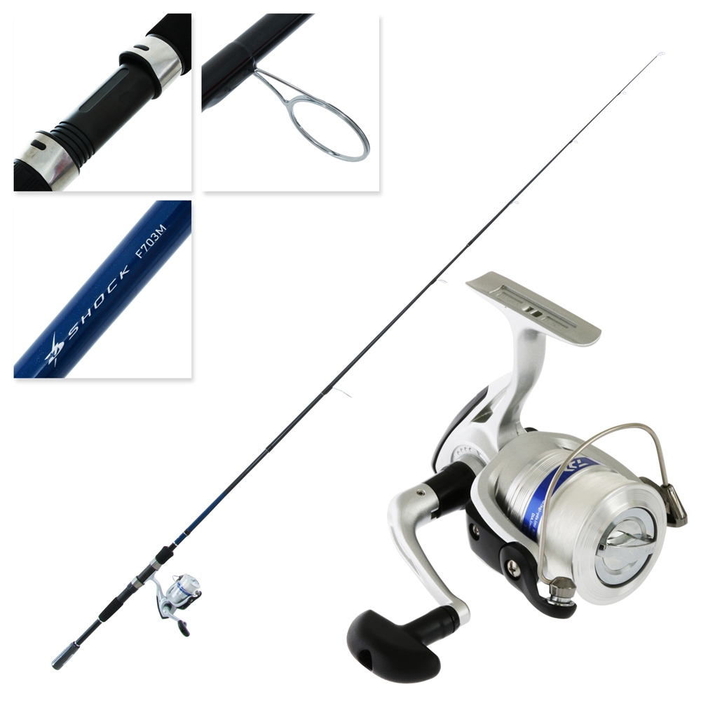 Daiwa D-Shock Freshwater Spin Combo with Line 7ft 6-14lb 3pc