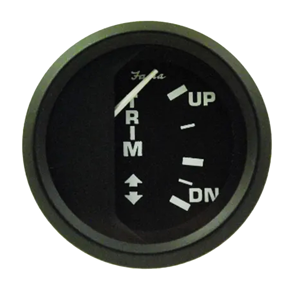 Faria 12828 Trim Gauge Mercury Mariner Mercruiser Euro Black