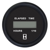 Faria Digital Hourmeter Gauge Euro Black