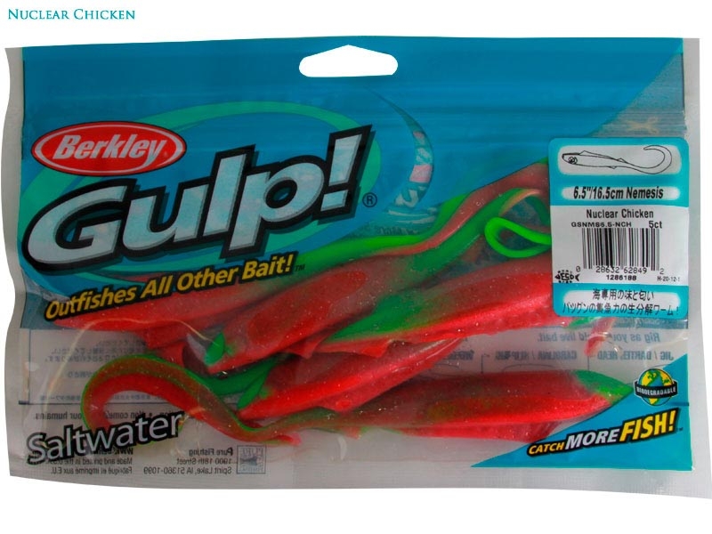 Berkley Gulp Nemesis Soft Bait 16.5cm Nuclear Chicken