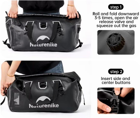 Naturehike Waterproof Travel Duffel Bag 60L