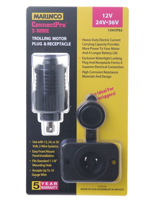 Marinco 2 Wire ConnectPro Receptacle and Plug Combo