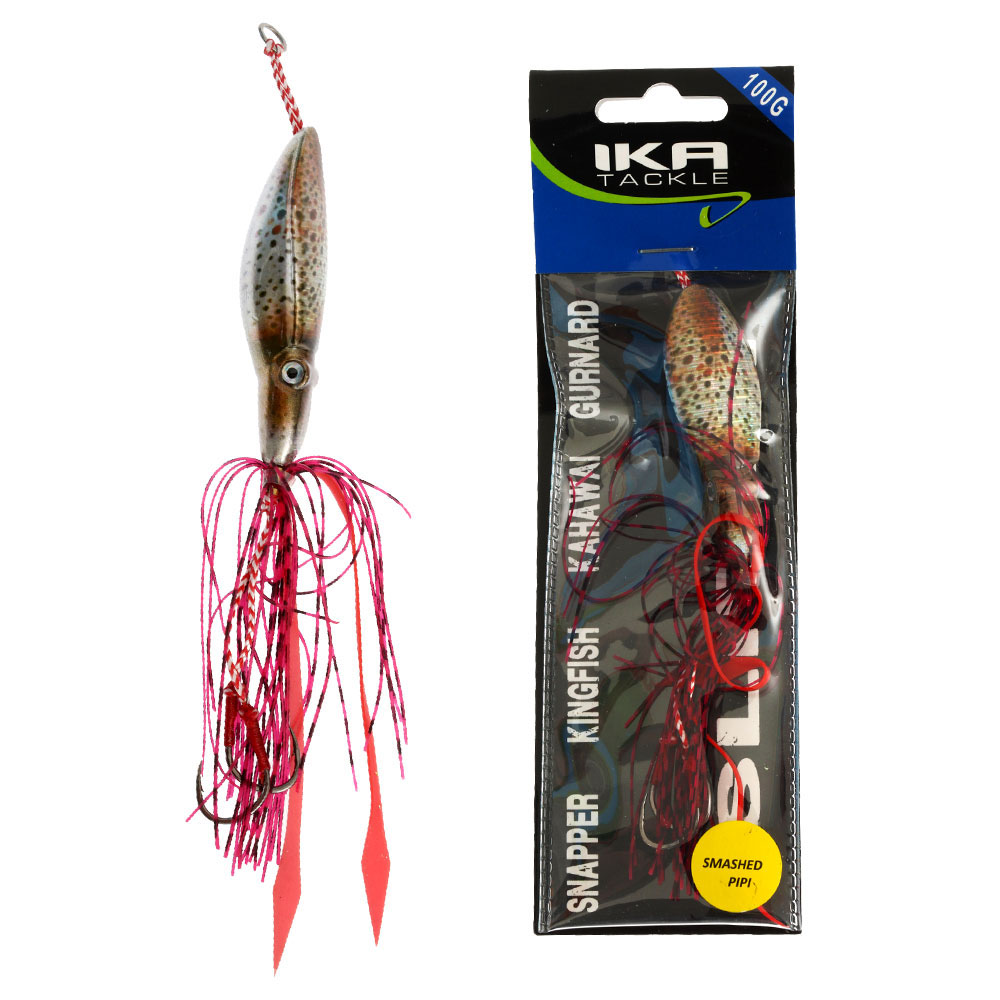 Ika Tackle Squid Slider Lure 100g Smashed Pipi