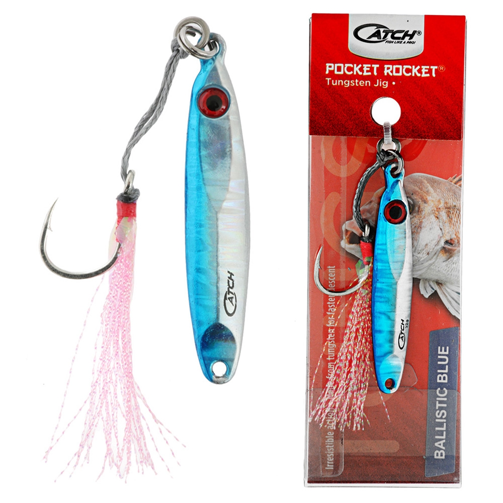 Catch Pocket Rocket Tungsten Micro Jig 32g Ballistic Blue