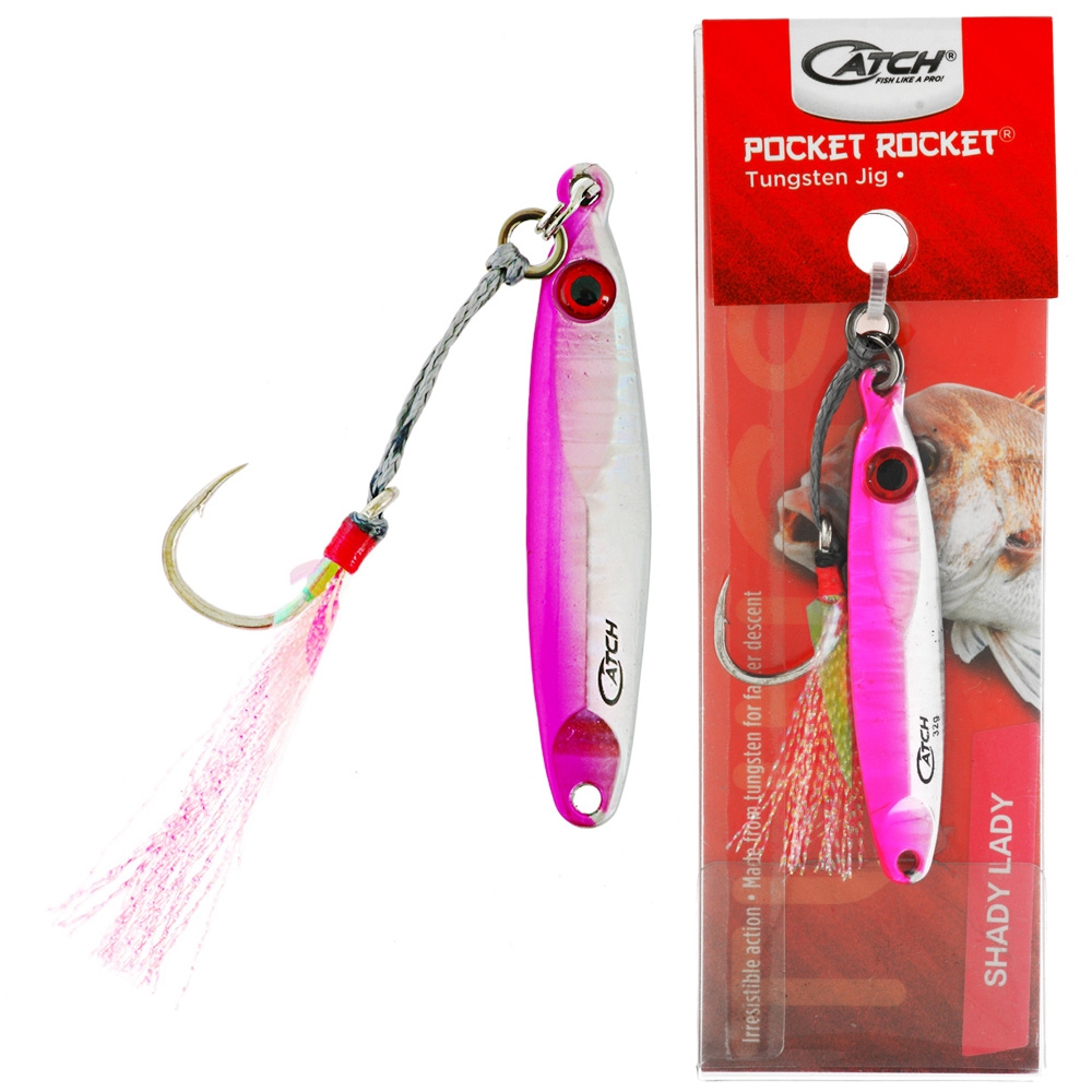 Catch Pocket Rocket Tungsten Micro Jig 32g Shady Lady
