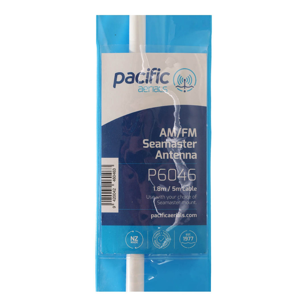 Pacific Aerials SeaMaster Classic AM/FM Antenna 1.8m White