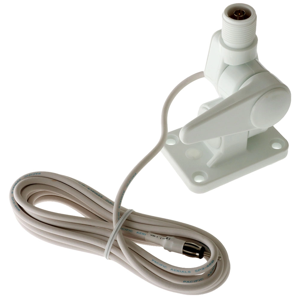 Pacific Aerials AM/FM Heavy Duty Fold Down Mount White Pacific Aerials AM/FM Heavy Duty Fold Down Mount White