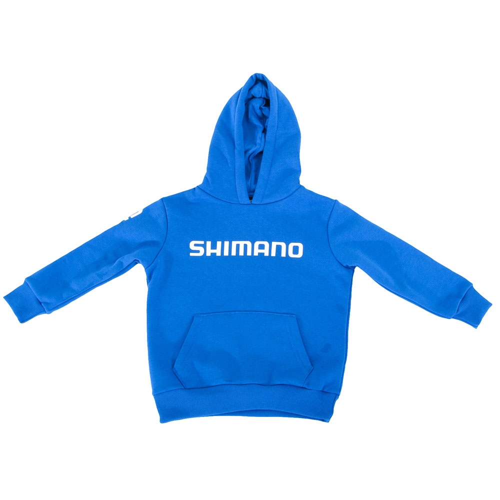 Shimano Corporate Kids Hoodie Blue Size 10